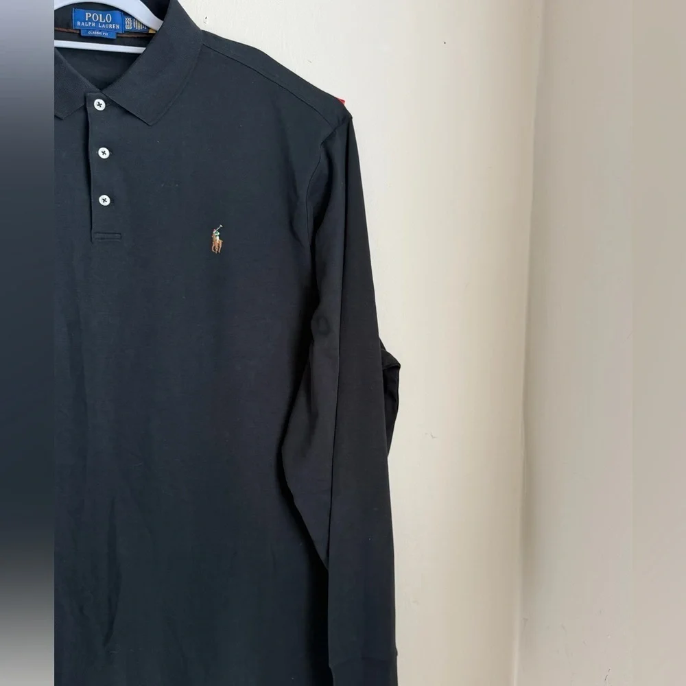Polo by Ralph Lauren Classic Black Men's Polo Shirt